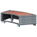 STOPIEŃ DO SPA SZARY 92X 45X 25CM POLIRATTANOWY