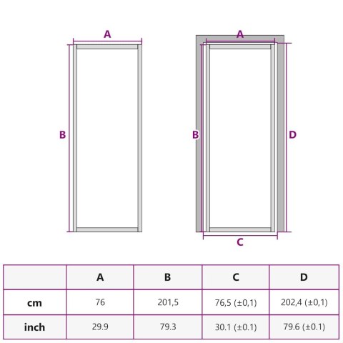 DRZWI WEWNĘTRZNE CZARNE 76X201,5CM SZKŁO I ALUMINIUM