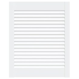 DRZWI ŻALUZJOWE DO SZAFKI BIAŁE 61,5X49,4CM SOSNOWE