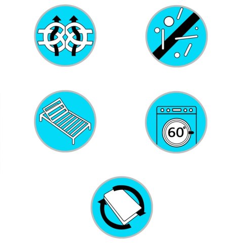 VidaXL Materac do łóżka kontynentalnego, tkanina, 190x140x20 cm