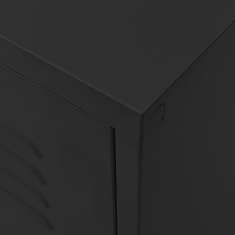 SZAFKA POD TELEWIZOR CZARNA 105X35X52CM STALOWA