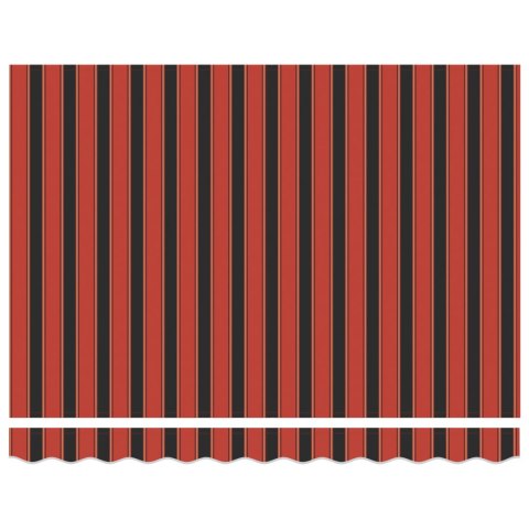 AUTOMATYCZNA CHOWANA MARKIZA POMARAŃCZOWA I BRĄZOWA 300X250 CM