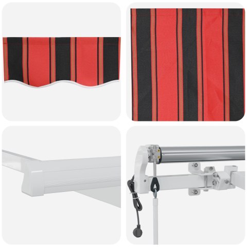 AUTOMATYCZNA CHOWANA MARKIZA POMARAŃCZOWA I BRĄZOWA 450X300CM