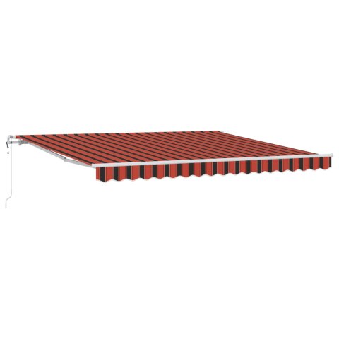 AUTOMATYCZNA MARKIZA CHOWANA POMARAŃCZOWA I BRĄZOWA 400X350 CM