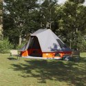 NAMIOT RODZINY TIPI SZARY I POMARAŃCZOWY NA 6 OSÓB WODOODPORNY