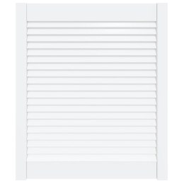 DRZWI ŻALUZJOWE DO SZAFKI BIAŁE 69X59,4 CM SOSNOWE