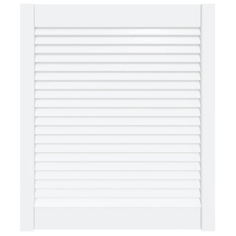 DRZWI ŻALUZJOWE DO SZAFKI BIAŁE 69X59,4 CM SOSNOWE