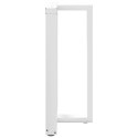 NOGI DO STOŁU BAROWEGO W KSZTAŁCIE LITERY T 2 SZT. BIAŁE 60X35X(90-91)CM STAL