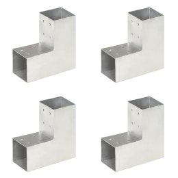 ŁĄCZNIKI W KSZTAŁCIE L 4 SZT. GALWANIZOWANY METAL 81X81MM