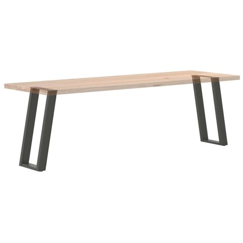 NOGI DO STOŁU KONSOLOWEGO W KSZTAŁCIE LITERY U 2 SZT. ANTRACYT 28X(7273)CM STAL