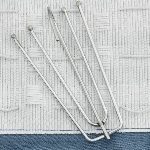 ZASŁONY STYLIZOWANE NA LNIANE 2 SZT. NIEBIESKIE 140X245CM