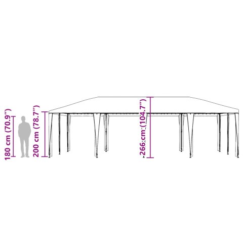 NAMIOT NA PRZYJĘCIE ZIELONY 8X4M PE