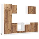 ZESTAW SZAFEK KUCHENNYCH KALMAR 7-CZĘŚCIOWY STARE DREWNO