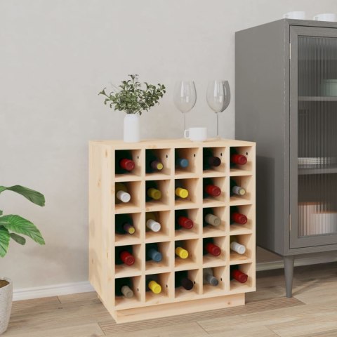 SZAFKA NA WINO 55,5X34X61CM LITE DREWNO SOSNOWE