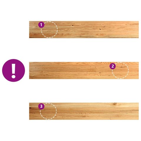 PARAPETY 2 SZT. JASNOBRĄZOWY 160X25X2CM LITE DREWNO DĘBOWE