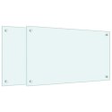 PANELE OCHRONNE DO KUCHNI BIAŁE 2 SZT. 70X40CM SZKŁO