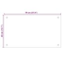 PANELE OCHRONNE DO KUCHNI BIAŁE 2 SZT. 70X40CM SZKŁO
