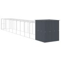 KURNIK Z WYBIEGIEM ANTRACYTOWY 165X1067X181CM STAL
