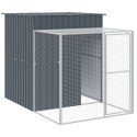 KURNIK Z WYBIEGIEM ANTRACYTOWY 165X659X181CM STAL