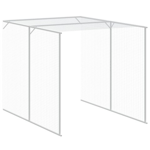 KURNIK Z WYBIEGIEM ANTRACYTOWY 165X455X181CM STAL