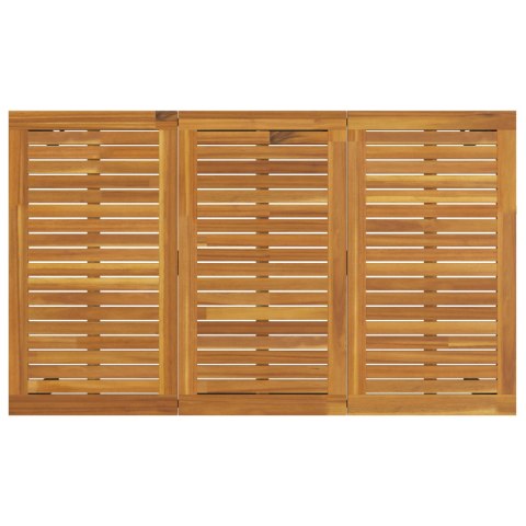 5-CZĘŚCIOWY ZESTAW JADALNIANY DO OGRODU Z SOLIDNEGO DREWNA AKACJOWEGO I METALU