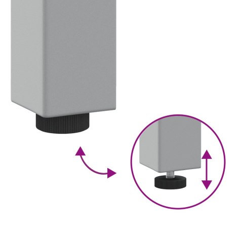 ZESTAW 2-CZĘŚCIOWEJ ŁAWKI ROBOCZEJ SZARY STAL