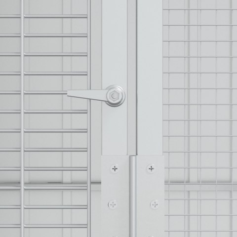 KLATKA DLA PTAKÓW ANTRACYTOWA 215X110X247CM STAL