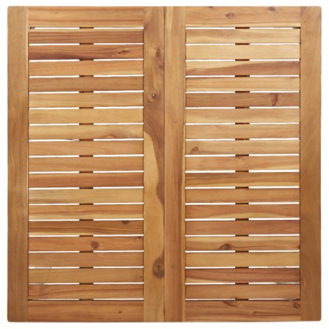 3-CZĘŚCIOWY ZESTAW STOŁOWY Z LITEGO DREWNA AKACJOWEGO