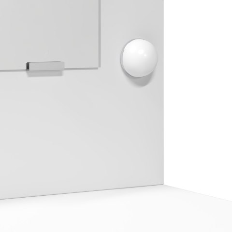 ZESTAW TOALETEK W 3 CZĘŚCIACH Z LED I BIAŁYM DREWNEM INŻYNIERYJNYM