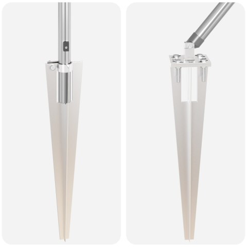 PALISADY Z SZPIKAMI 52 SZT. Ø32MM 60CM ZE STALI OCYNKOWANEJ