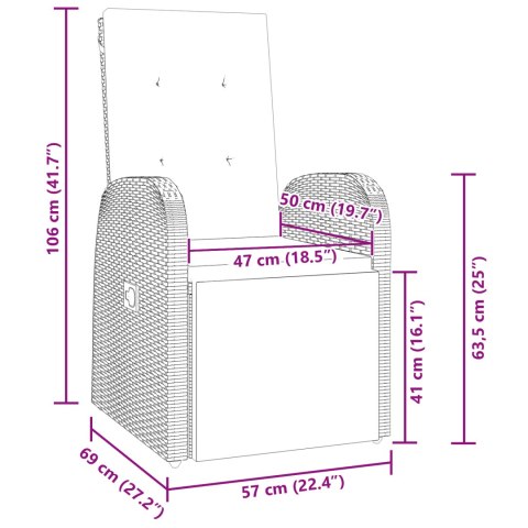 5-CZĘŚCIOWY ZESTAW MEBLI OGRODOWYCH Z PODUSZKAMI SZARY POLIRATTAN
