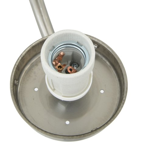 LAMPA ŚCIENNA NA ZEWNĄTRZ SREBRNA STAL NIERDZEWNA IP44