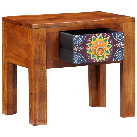 STOLIK BOCZNY 40X30X36CM Z LITEGO DREWNA AKACJOWEGO