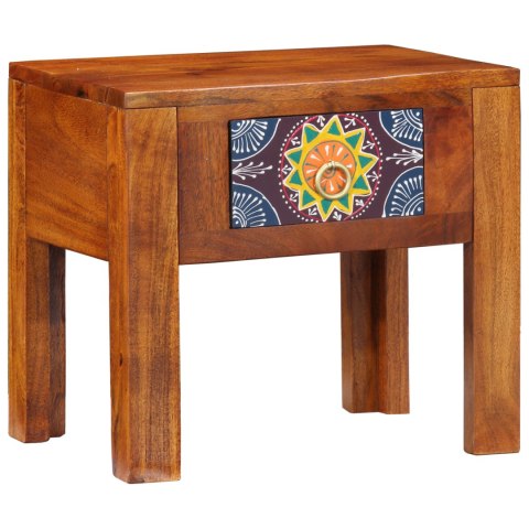 STOLIK BOCZNY 40X30X36CM Z LITEGO DREWNA AKACJOWEGO