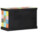 SZAFKA RTV WIELOKOLOROWA 80X35X50CM Z DREWNA MANGO