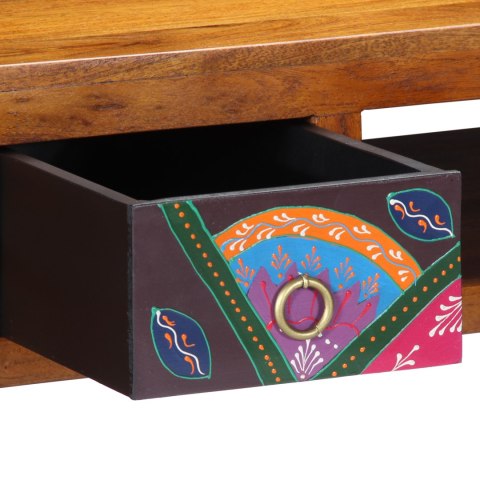 BIURKO 110X50X73CM SOLIDNE DREWNO AKACJOWE