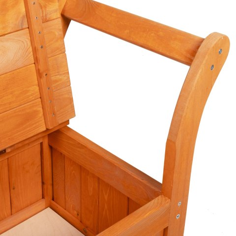 ŁAWKA OGRODOWA AKACJA 119X76X44CM Z LITEGO DREWNA