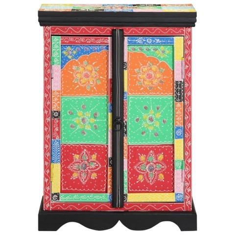 SZAFKA KOMODA WIELOKOLOROWA 50X30X75CM Z DREWNA MANGO