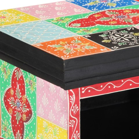 WITRYNA TELEWIZYJNA WISZĄCA WIELOKOLOROWA 100X30X22CM Z DREWNA INŻYNIERYJNEGO