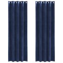 FIRANY BLACKOUT Z OCZKAMI 2 SZT. CIEMNONIEBIESKI AKSAMIT
