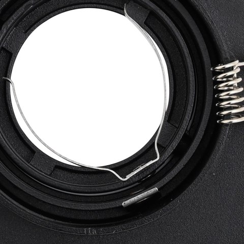 LAMPA WPUSZCZANA 24 SZT. KWADRAT GU10 CZARNY 91X91MM