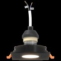 LAMPA WPUSZCZANA 24 SZT. KWADRAT GU10 CZARNY 91X91MM