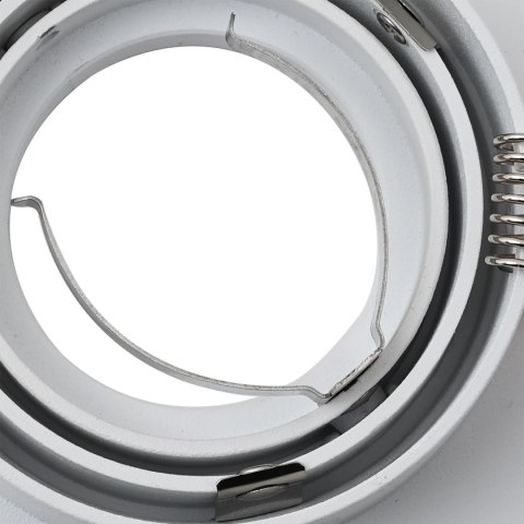 LAMPY WPUSZCZANE 12 SZT. KWADRAT GU10 BIAŁE 91X91MM