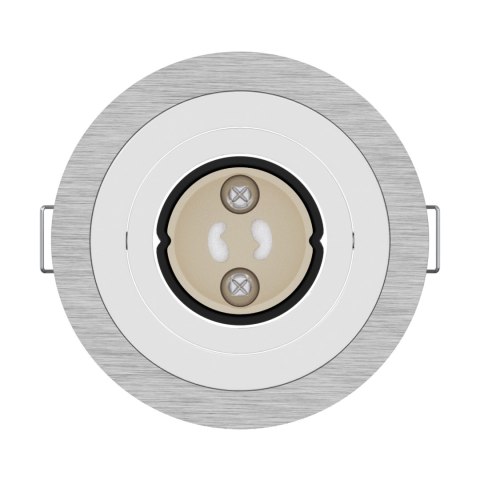 LAMPY WPUSZCZANE 24 SZT. OKRĄGŁY GU10 SREBRNY Ø91MM