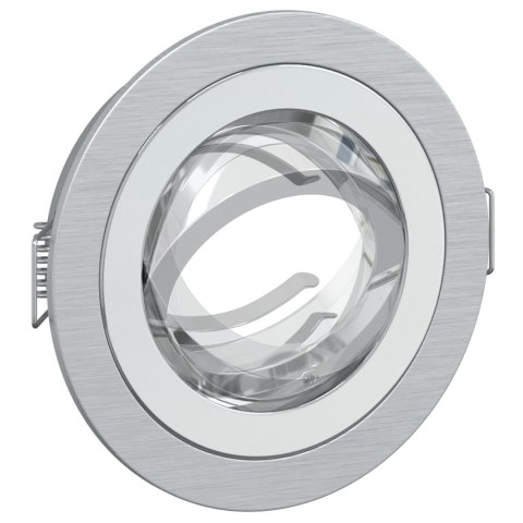 LAMPY WPUSZCZANE 24 SZT. OKRĄGŁY GU10 SREBRNY Ø91MM