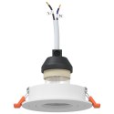 VidaXL Reflektory wpuszczane 12 szt. Okrągłe GU10 Białe Ø91 mm