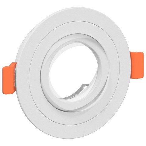 VidaXL Reflektory wpuszczane 24 szt. Okrągłe GU10 Białe Ø91 mm