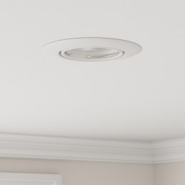 VidaXL Wpuszczane Spotlights 6 sztuk Okrągłe GU10 Białe Ø90 mm Stal