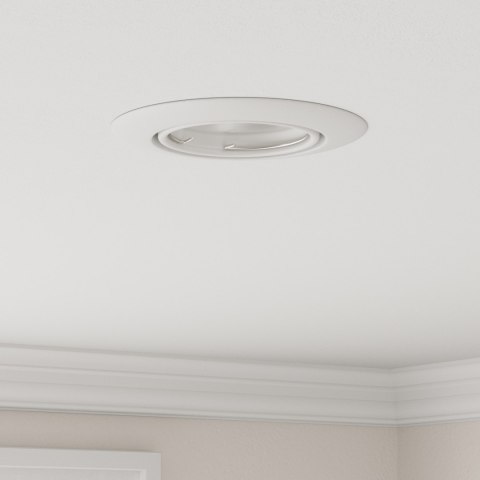 VidaXL Wpuszczane Spotlights 6 sztuk Okrągłe GU10 Białe Ø90 mm Stal