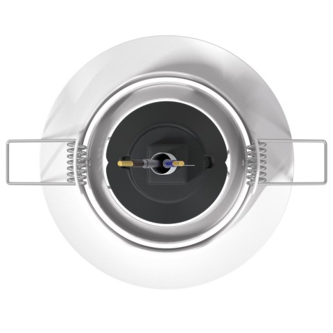 VidaXL Wpuszczane Spotlights 6 sztuk Okrągłe GU10 Białe Ø90 mm Stal